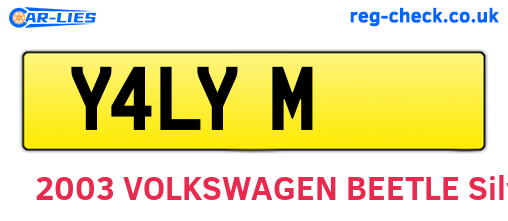 Y4LYM are the vehicle registration plates.
