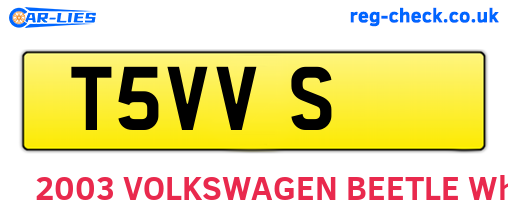 T5VVS are the vehicle registration plates.