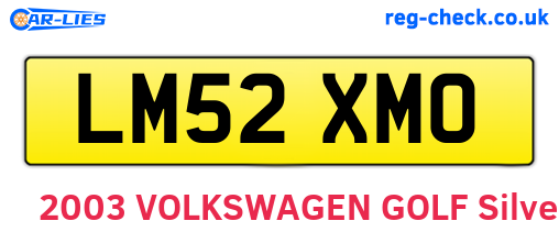 LM52XMO are the vehicle registration plates.