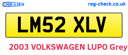 LM52XLV are the vehicle registration plates.