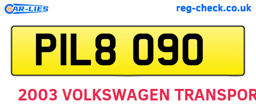 PIL8090 are the vehicle registration plates.