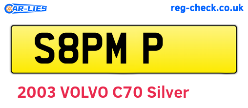 S8PMP are the vehicle registration plates.