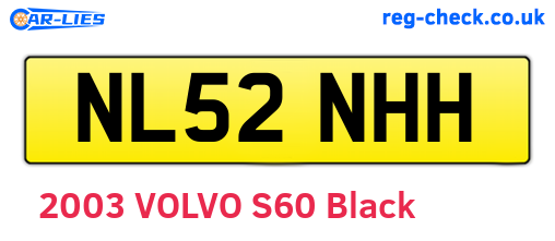 NL52NHH are the vehicle registration plates.