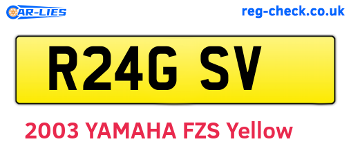 R24GSV are the vehicle registration plates.