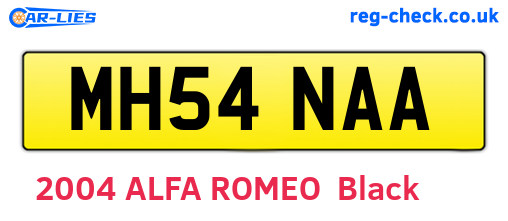 MH54NAA are the vehicle registration plates.
