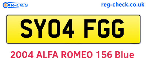 SY04FGG are the vehicle registration plates.
