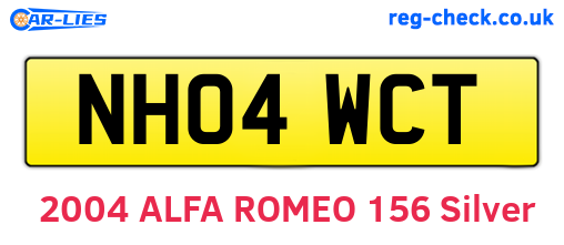 NH04WCT are the vehicle registration plates.
