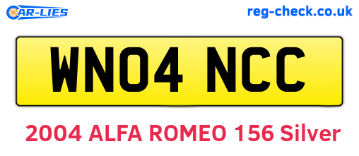 WN04NCC are the vehicle registration plates.
