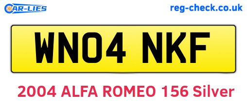 WN04NKF are the vehicle registration plates.