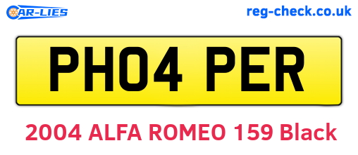 PH04PER are the vehicle registration plates.