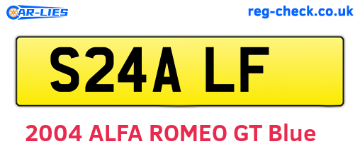 S24ALF are the vehicle registration plates.