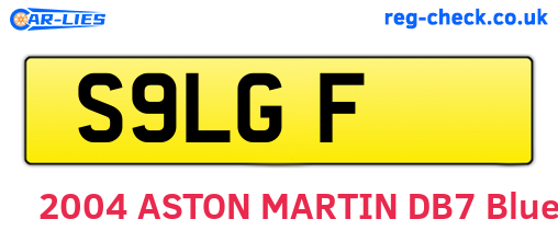 S9LGF are the vehicle registration plates.