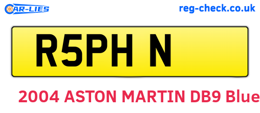 R5PHN are the vehicle registration plates.