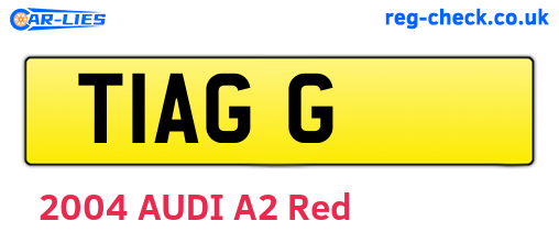 T1AGG are the vehicle registration plates.