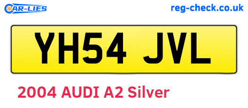 YH54JVL are the vehicle registration plates.
