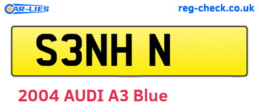 S3NHN are the vehicle registration plates.