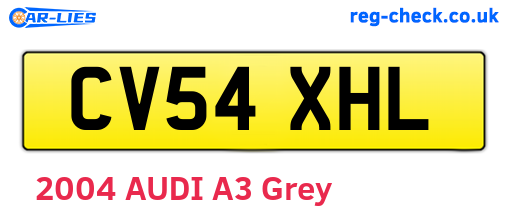 CV54XHL are the vehicle registration plates.