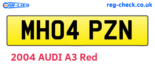 MH04PZN are the vehicle registration plates.