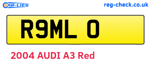 R9MLO are the vehicle registration plates.
