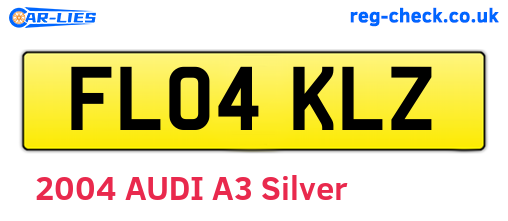 FL04KLZ are the vehicle registration plates.