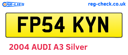FP54KYN are the vehicle registration plates.