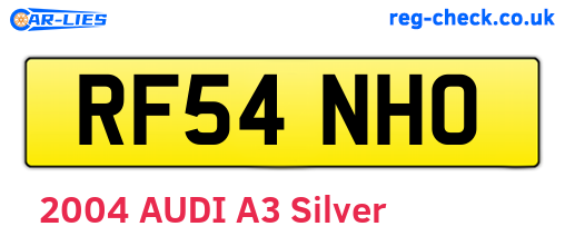 RF54NHO are the vehicle registration plates.