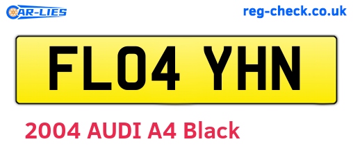 FL04YHN are the vehicle registration plates.