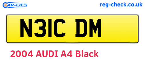 N31CDM are the vehicle registration plates.