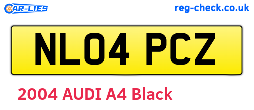 NL04PCZ are the vehicle registration plates.