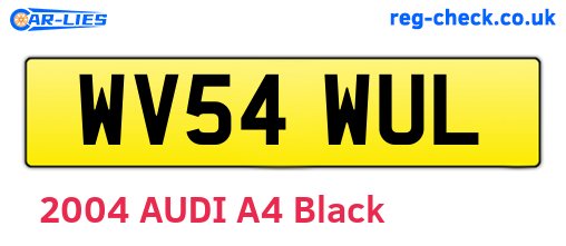 WV54WUL are the vehicle registration plates.