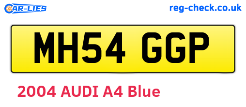 MH54GGP are the vehicle registration plates.