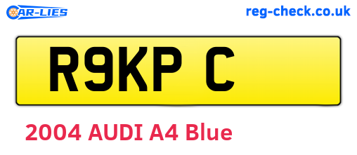 R9KPC are the vehicle registration plates.