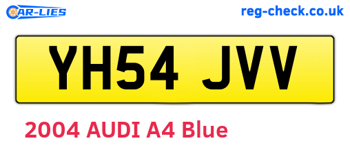 YH54JVV are the vehicle registration plates.