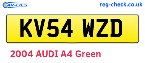 KV54WZD are the vehicle registration plates.