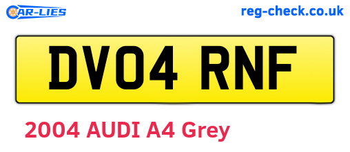 DV04RNF are the vehicle registration plates.