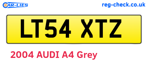 LT54XTZ are the vehicle registration plates.