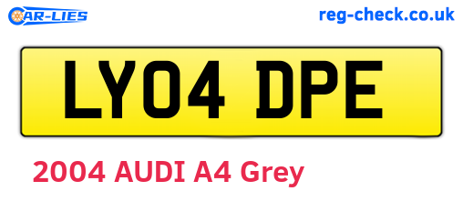 LY04DPE are the vehicle registration plates.