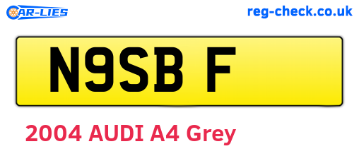 N9SBF are the vehicle registration plates.
