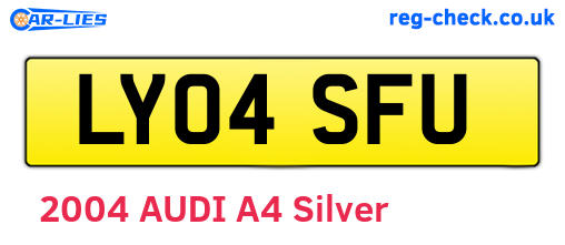 LY04SFU are the vehicle registration plates.