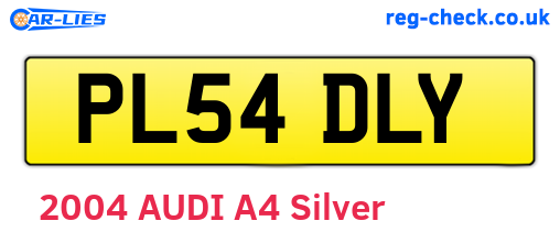 PL54DLY are the vehicle registration plates.