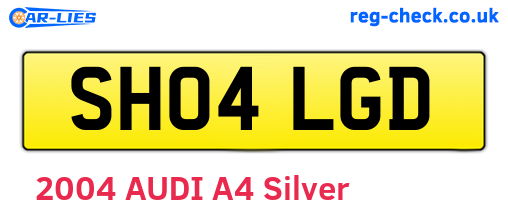 SH04LGD are the vehicle registration plates.