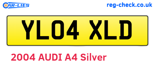 YL04XLD are the vehicle registration plates.