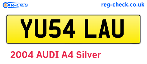 YU54LAU are the vehicle registration plates.
