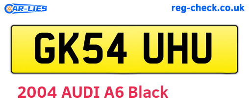 GK54UHU are the vehicle registration plates.