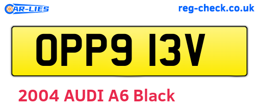 OPP913V are the vehicle registration plates.