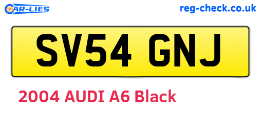 SV54GNJ are the vehicle registration plates.