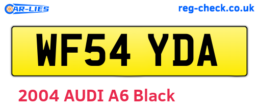WF54YDA are the vehicle registration plates.