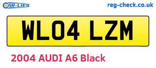 WL04LZM are the vehicle registration plates.