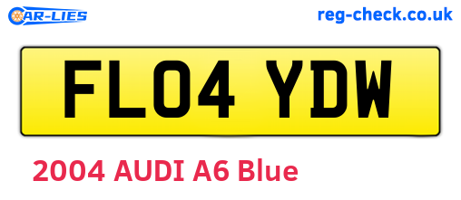 FL04YDW are the vehicle registration plates.