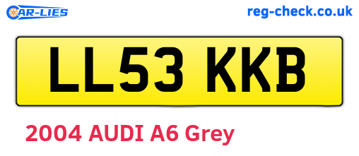 LL53KKB are the vehicle registration plates.